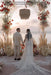 Romantic Tulle Lace Aline Wedding Dress V-Neck Long Bridal Dress - Wedding Dresses