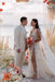 Romantic Tulle Lace Aline Wedding Dress V-Neck Long Bridal Dress - Wedding Dresses