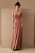 Velour Evening Dress - Rose Pink
