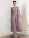 Floor-Length Round Neck Chiffon Pantsuits For The Mother Of The Bride With Jacket And Applique