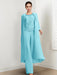 Floor-Length Round Neck Chiffon Pantsuits For The Mother Of The Bride With Jacket And Applique