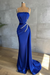 Royal Blue glitter evening dresses floor-length Prom Dress - Prom Dresses