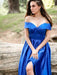 Royal Blue Split Long Evening Dress