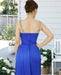 Royal Blue Sweetheart Sleeveless Long Prom Dress with Pleats and Slit