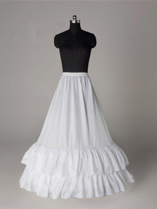 New Style Ruffle A-Line White Wedding Petticoats | Bridelily - wedding petticoats