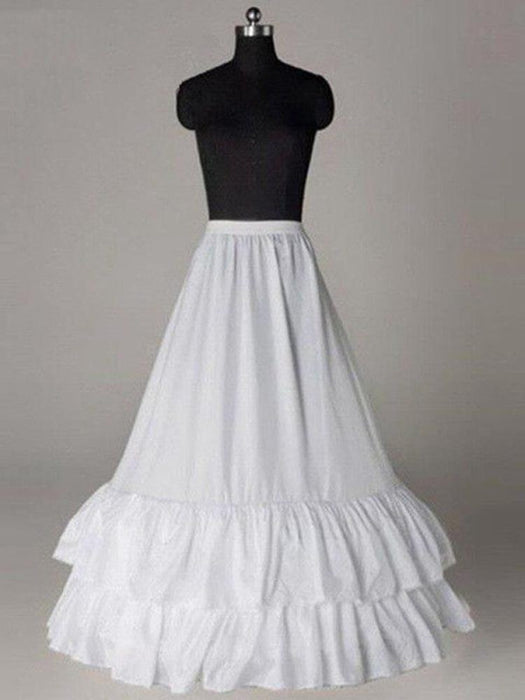 New Style Ruffle A-Line White Wedding Petticoats | Bridelily - wedding petticoats