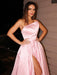 A-Line/Princess Satin Ruffles Sleeveless Strapless Floor-Length Dresses - Prom Dresses