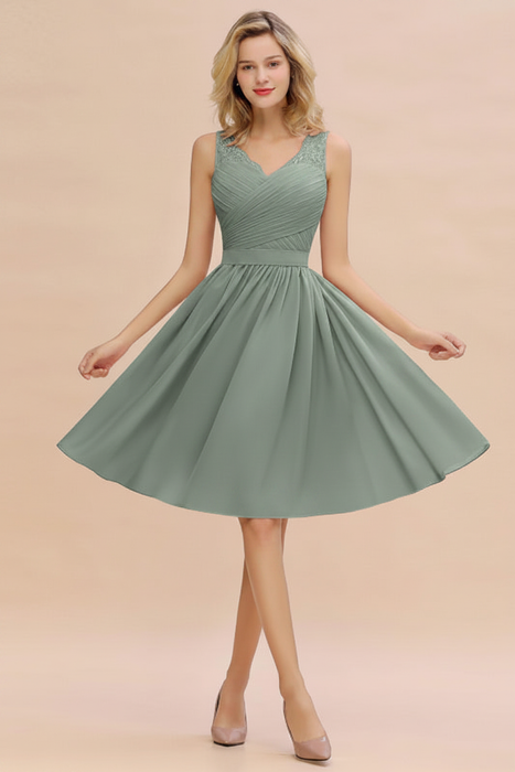 Short Aline Chiffon Bridesmaid Dresses