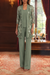 Sage three-piece mother of the bride pantsuit