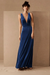 Velour Dress - Sapphire Blue