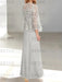 Scoop Neck Two Pieces A-Line Mother of the Bride Dresses with Lace Appliques
