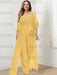 Gold plus size lace bodice mother of the bride jumpsuit with cape jacket