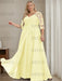 Daffodil plus size sequin lace mother of the bride gown with draped sash