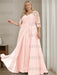 Petal plus size sequin lace mother of the bride gown with draped sash