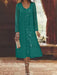 Emerald Green chiffon mother of the bride tea length dress with long jacket