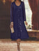 Regency chiffon mother of the bride tea length dress with long jacket