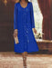 Royal Blue chiffon mother of the bride tea length dress with long jacket