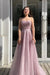 Sequined Sweetheart A-Line Prom Gown
