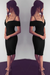 Sexy Bodycon Off the Shoulder Knee Length Prom Charming Evening Party Dresses