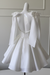 Sexy Satin Aline Homecoming Dress Short Prom Dress with Straps White