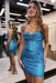 Sexy Sequins Mini Homecoming Dresses Sweetheart Party Dress Prom Dresses