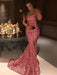 Trumpet/Mermaid Sleeveless Strapless Sweep/Brush Train Sequins Dresses - Prom Dresses