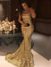 Trumpet/Mermaid Sleeveless Strapless Sweep/Brush Train Sequins Dresses - Prom Dresses