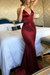 Mermaid V Neck Party Sexy Prom Dresses Unique Sleeveless Long Dress - Prom Dresses
