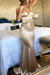Mermaid V Neck Party Sexy Prom Dresses Unique Sleeveless Long Dress - Prom Dresses