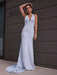 Sheath/Column Stretch Crepe Halter Ruched Sleeveless Sweep/Brush Train Dresses - Prom Dresses