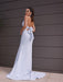 Sheath/Column Stretch Crepe Halter Ruched Sleeveless Sweep/Brush Train Dresses - Prom Dresses