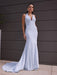 Sheath/Column Stretch Crepe Halter Ruched Sleeveless Sweep/Brush Train Dresses - Prom Dresses