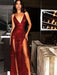 Sheath/Column Sleeveless V-neck Sweep/Brush Train Sequins Dresses - Prom Dresses