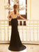 Sheath/Column V-neck Beading Sleeveless Sweep/Brush Train Spandex Dresses - Prom Dresses