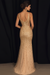 Sheath/Column V-neck Sequin Sleeveless Mermaid Prom Dresses - Prom Dresses