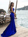Sheath Halter Sleeveless Sweep/Brush Train With Ruched Satin Dresses - Prom Dresses