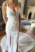 Sheath V-neck Sleeveless Court Train Lace Appliques Beach Wedding Dress - Wedding Dresses