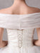 Short IvoryStrapless A-line Beading Wedding Dress For Bride misshow