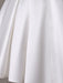 Ivory Wedding Dresses 2021 short satin  Knee Length bow Sash retro  bridal dress misshow