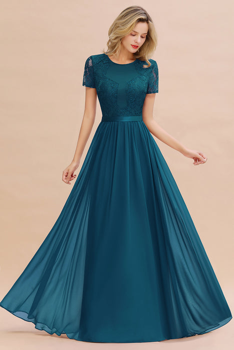 bridesmaid dress lace sleeves Hot Sale Evening Dresses Mother of Bridesmaid Dresses Lace Half Sleeve