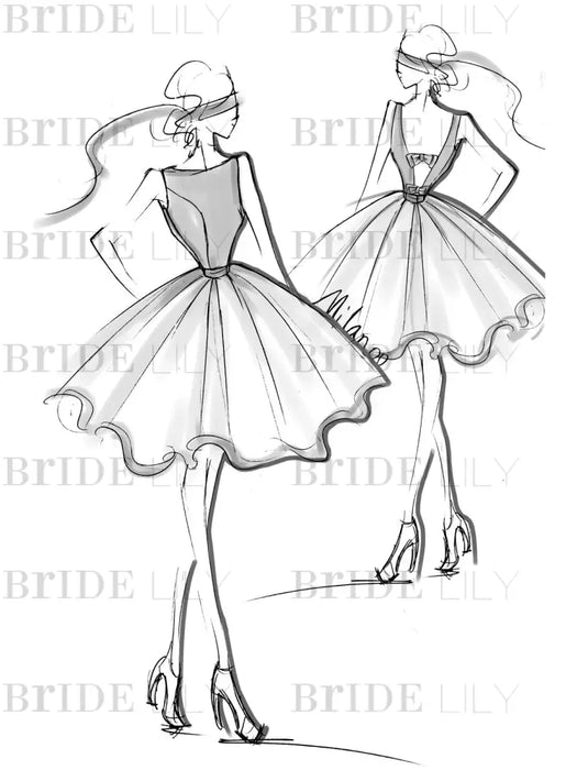Short Wedding Dress Vintage Bridal Dress 1950’s Bateau Sleeveless Reception Bridal Gown misshow