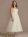 Short Wedding Dress White Sleeveless Tea-Length Sweetheart Neck Sleeveless A-Line Natural Waist Tulle Bridal Dresses