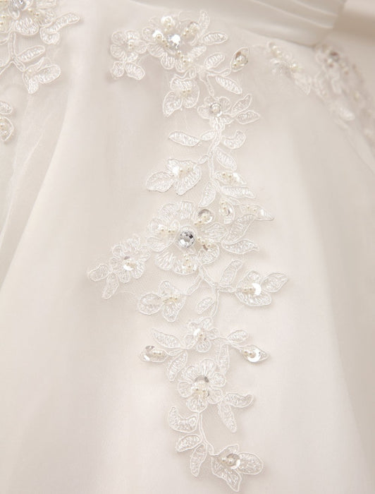 Short Wedding Dresses Vintage 1950's Bridal Gown Backless Lace Beading Pleated Sequins Illusion Wedding Reception Dress With misshow