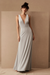 Velour Dress - Silver Grey