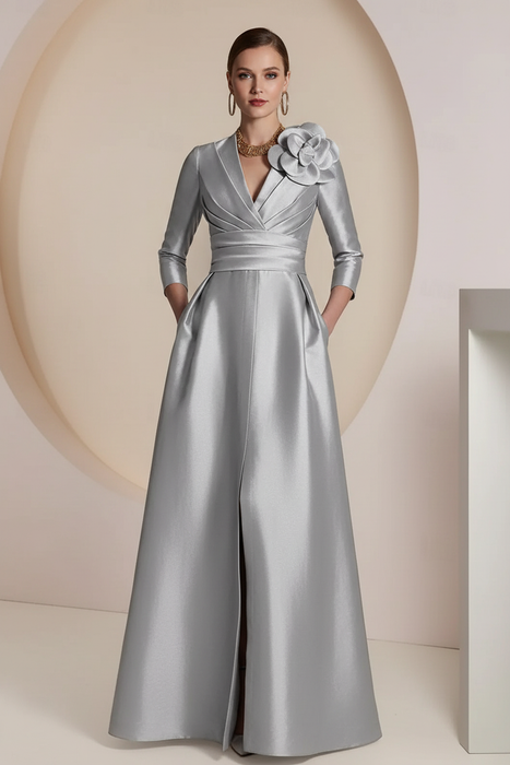 Silver Mother of the Bride Dress