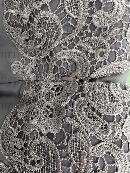 2 A-Line/Princess Scoop Mother of the Bride Dresses with Pleated & Lace Appliques Floor-Length