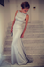 Silver Trumpet/Mermaid High Neck Sleeveless Spandex Floor-Length Dresses - Prom Dresses