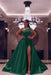 Silvery One-Shoulder Long Mermaid Prom Dress with Split and Sequins