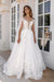 Off-the-Shoulder Lace A-Line Wedding Dresses Sweetheart Tulle Appliques Bridal Dress with Cape - Wedding Dresses