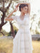Simple Wedding Dress A Line Designed Neckline Sleeveless Applique Chiffon Bridal Gowns